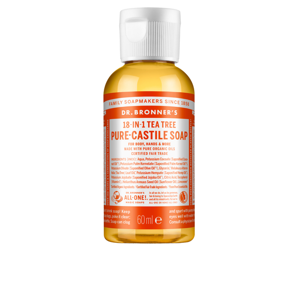 Organic Castile Liquid Soap - Tea Tree - 60 ml