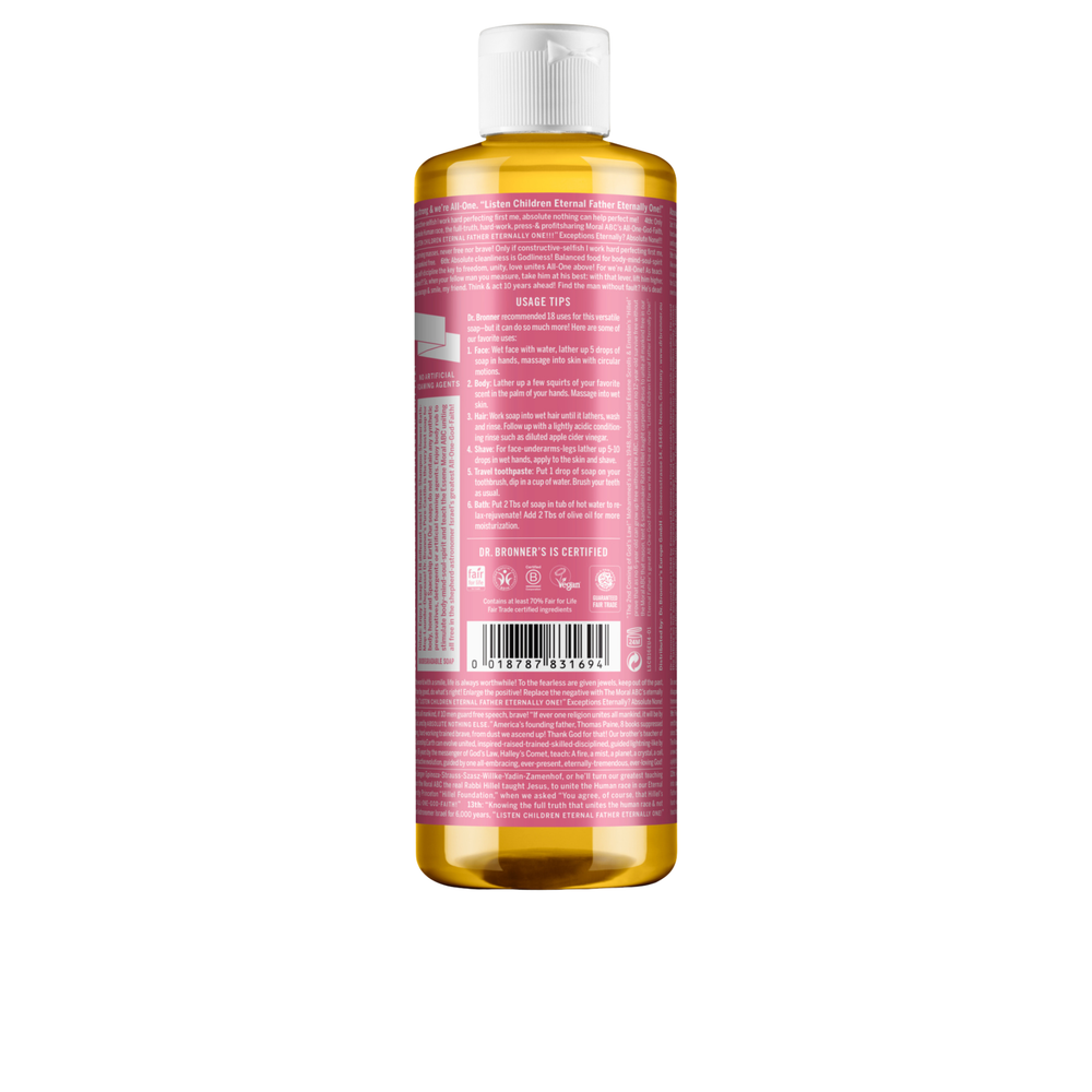 Sabonete Líquido Biológico De Castela - Flor de Cerejeira - 475 ml - Dr. Bronner's