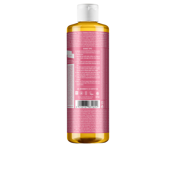 Sabonete Líquido Biológico De Castela - Flor de Cerejeira - 475 ml - Dr. Bronner's