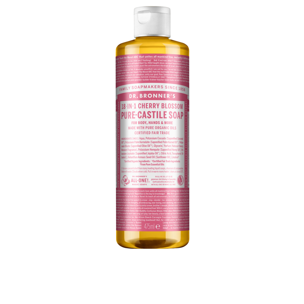 Sabonete Líquido Biológico De Castela - Flor de Cerejeira - 475 ml - Dr. Bronner's