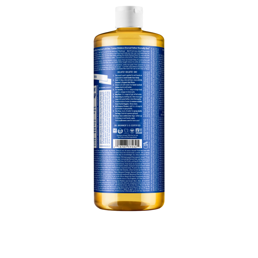 Sabonete Líquido Biológico De Castela - Hortelã-Pimenta - 945 ml - Dr. Bronner’s