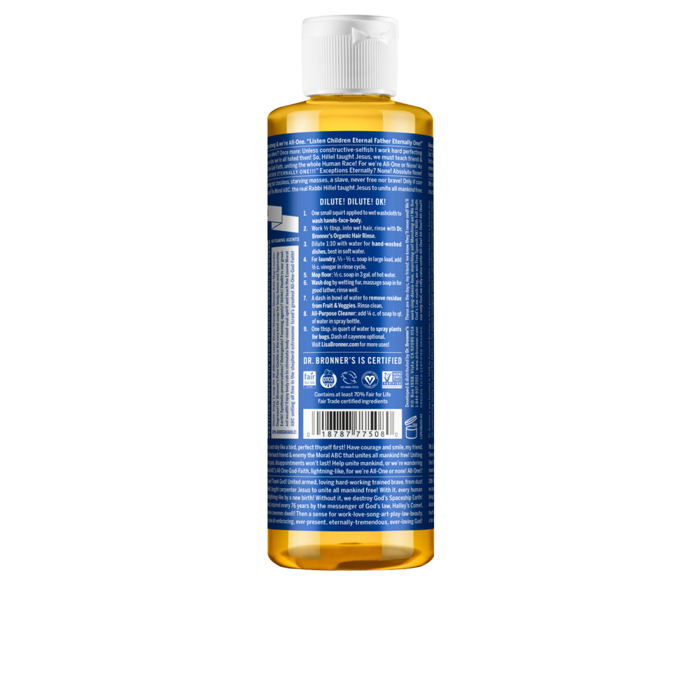 Sabonete Líquido Biológico De Castela - Hortelã-Pimenta - 240 ml - Dr. Bronner's