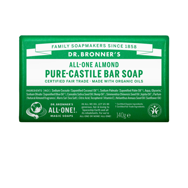 Sabonete Biológico de Castela - Amêndoa - 140 g - Dr. Bronner's