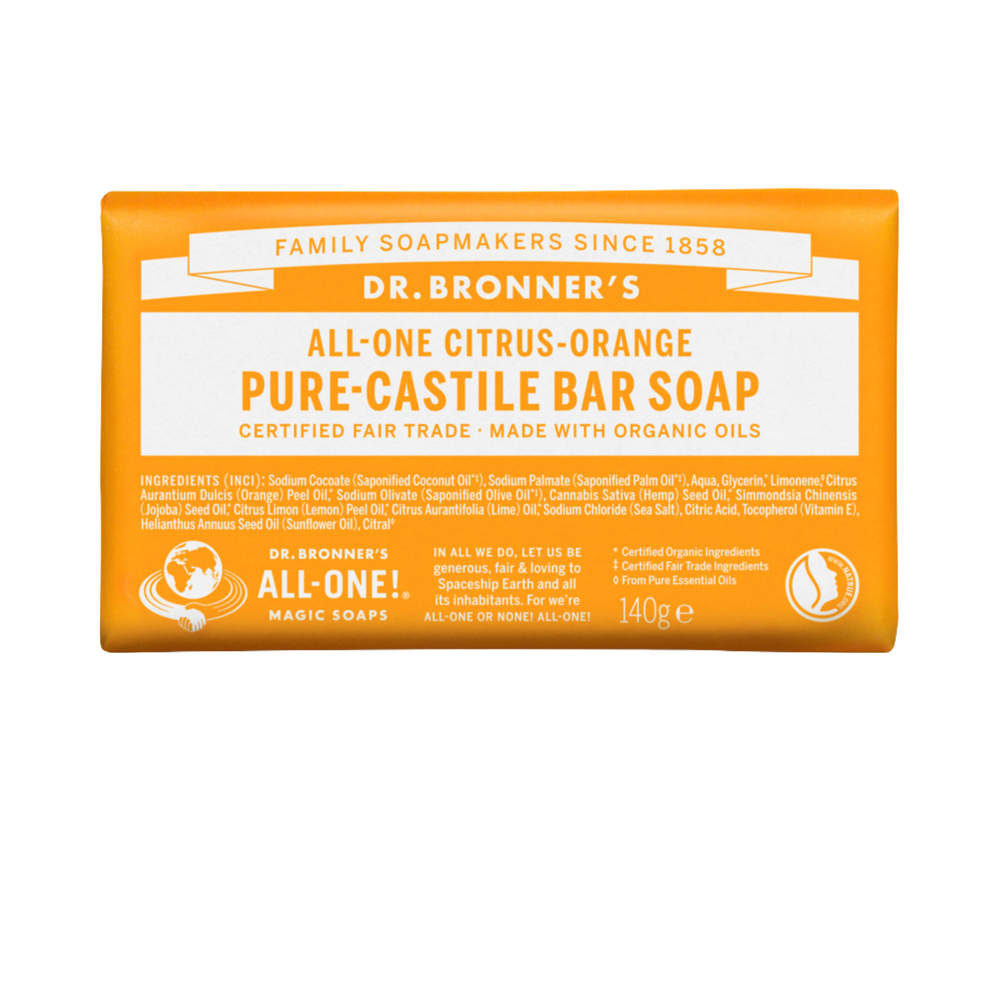 Sabonete Biológico de Castela - Citrinos - 140 g - Dr. Bronner's