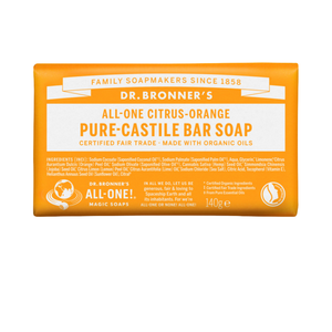 Sabonete Biológico de Castela - Citrinos - 140 g - Dr. Bronner's