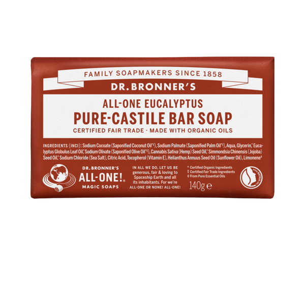 Sabonete Biológico de Castela - Eucalipto - 140 g - Dr. Bronner's