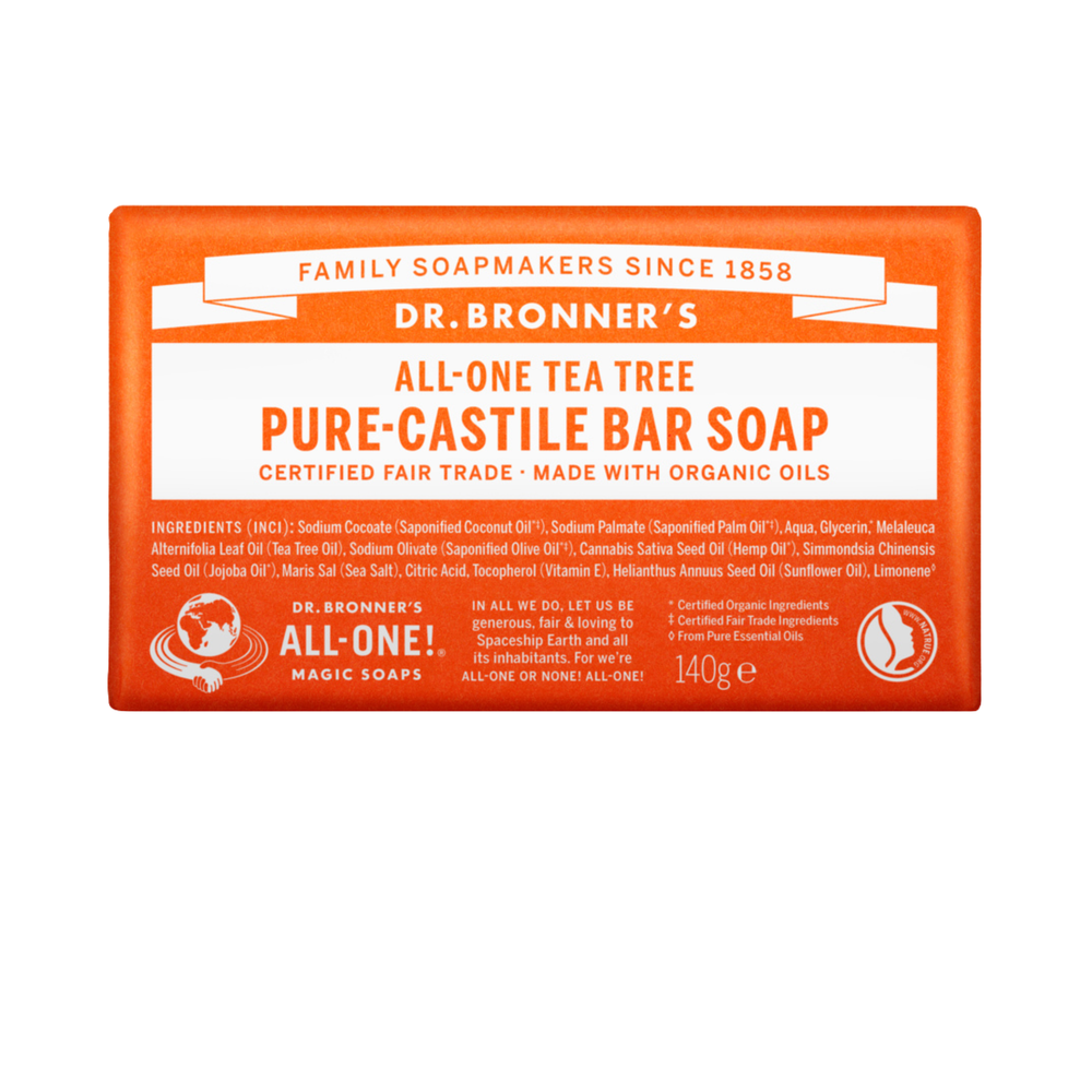 Sabonete Biológico de Castela - Árvore do Chá (Tea Tree) - 140 g - Dr. Bronner's