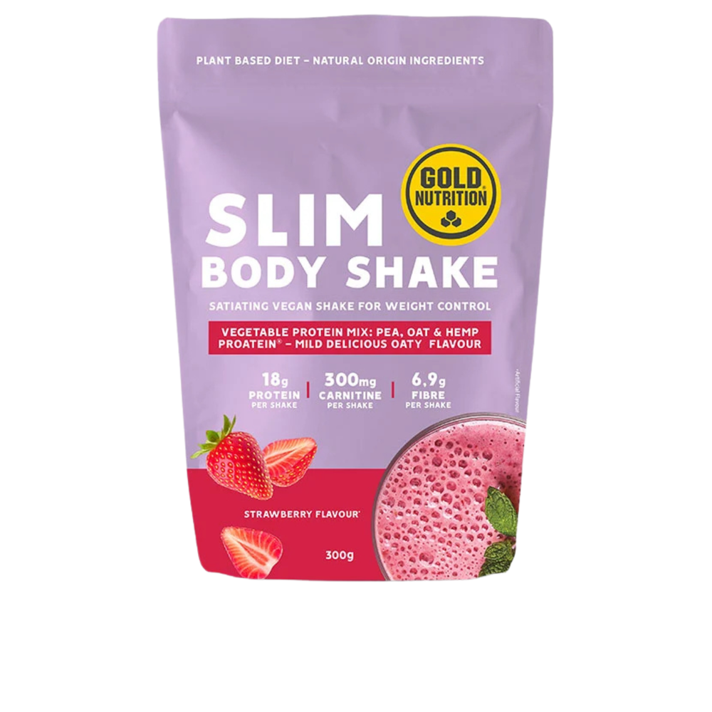 Slim Body Shake - 300 g - Morango - GoldNutrition