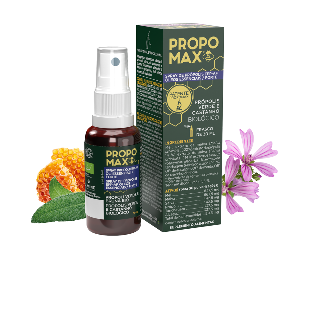 Spray de Própolis EPP-AF Óleos Essenciais Forte - 30 ml - Própomax