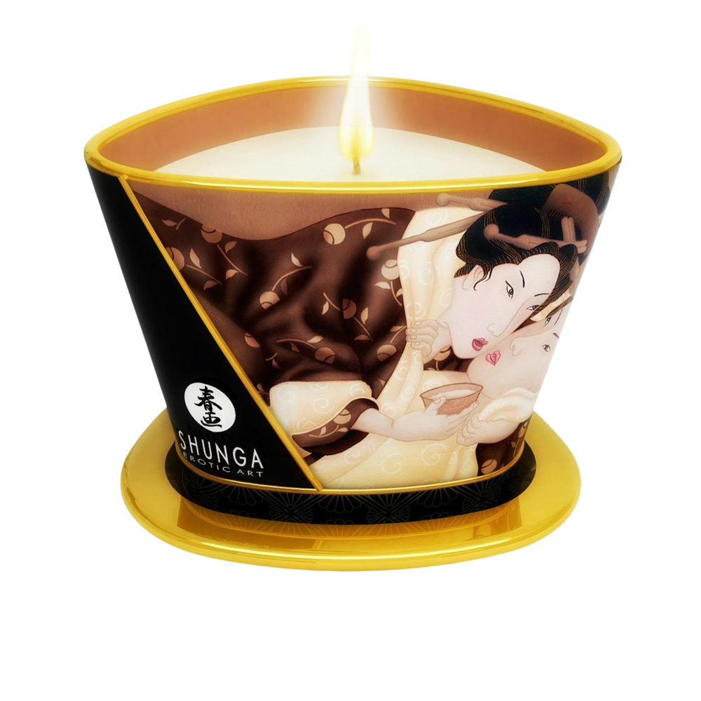 Vela de massagem Mini Caress - 170 ml - Chocolate - Shunga