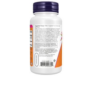 Vitamina D-3 & K-2 - 120 cápsulas - Now