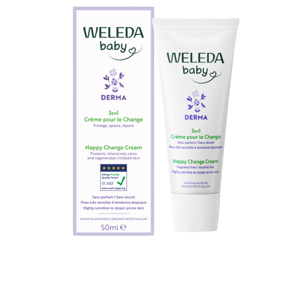 Creme Muda de Fraldas Derma 3 em 1 - 50 ml - Weleda Baby