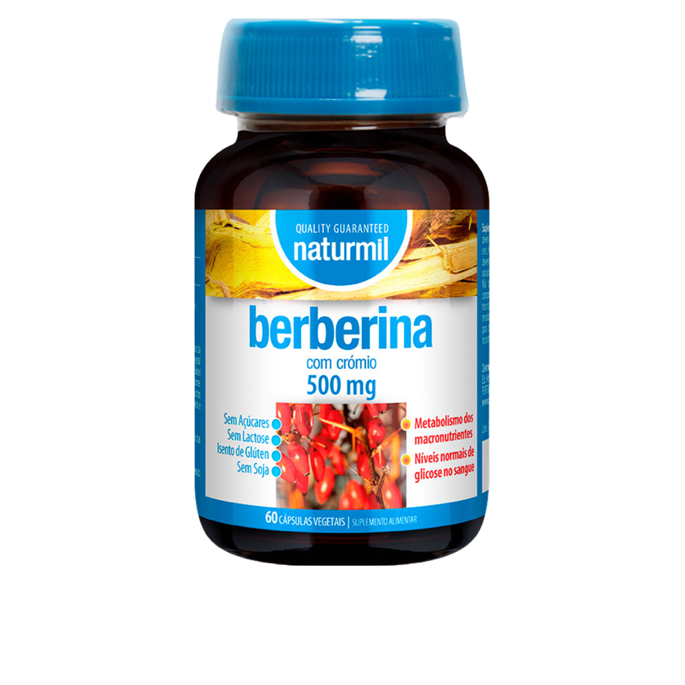 Berberina 500mg - 60 cápsulas vegetais - Naturmil