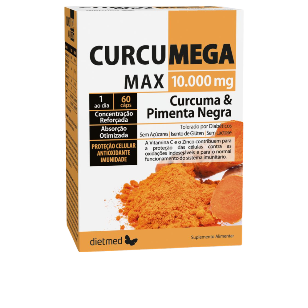 Curcumega Max - 60 cápsulas - Dietmed