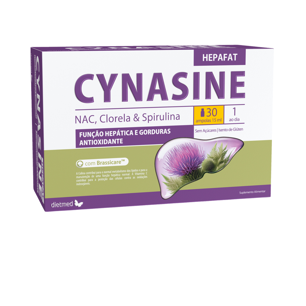 Cynasine Hepafat - 30 ampolas - Dietmed