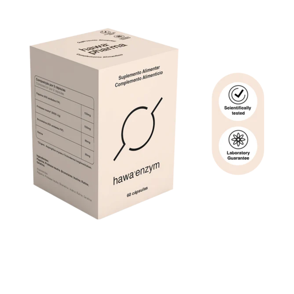 Hawa Enzym - 60 cápsulas - Hawa Pharma