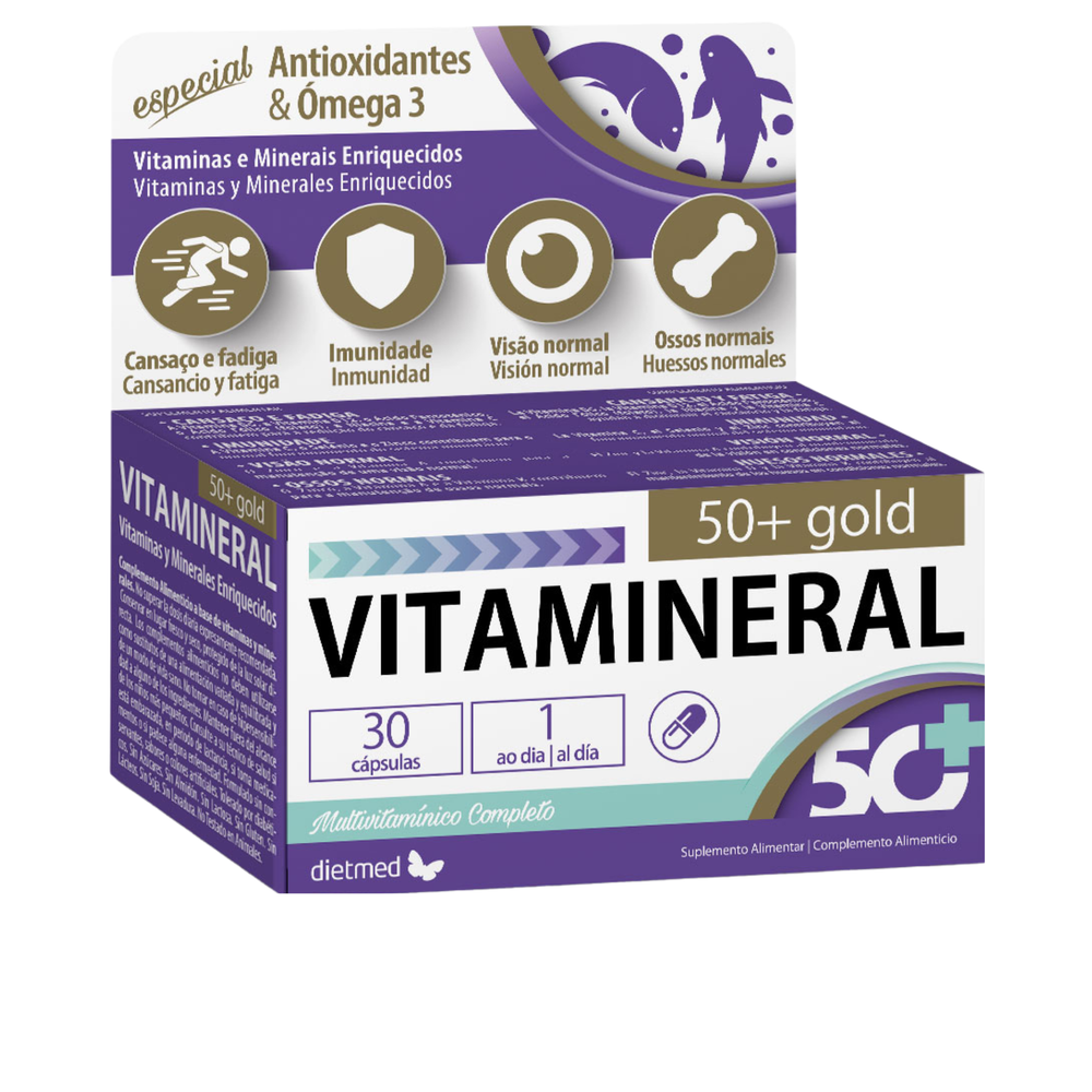 Vitamineral 50+ Gold - 30 cápsulas - Dietmed